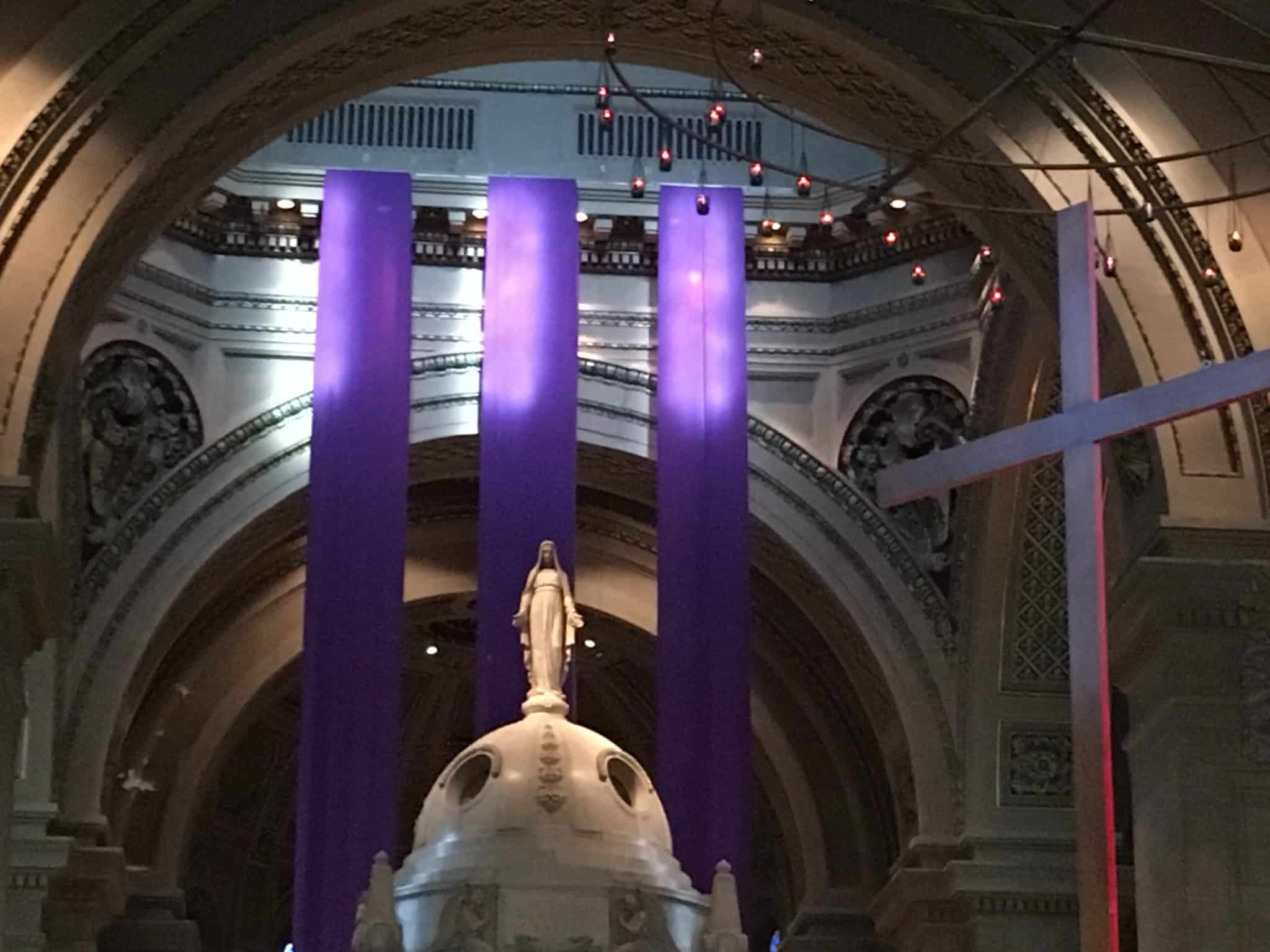 Lent Banners in Church