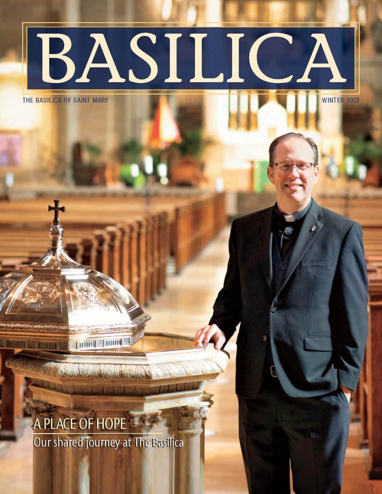Basilica Magazine Winter 2022 Cover Fr Daniel Griffith