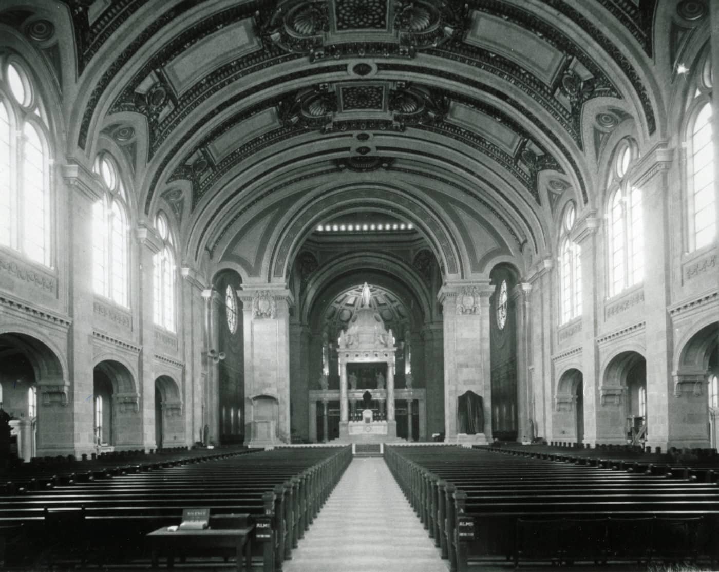 1925 Nave Clear Glass Windows The Basilica of Saint Mary