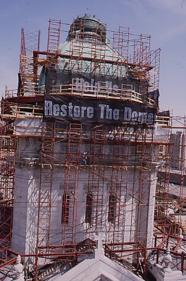 1992 Restore The Dome Scaffoding