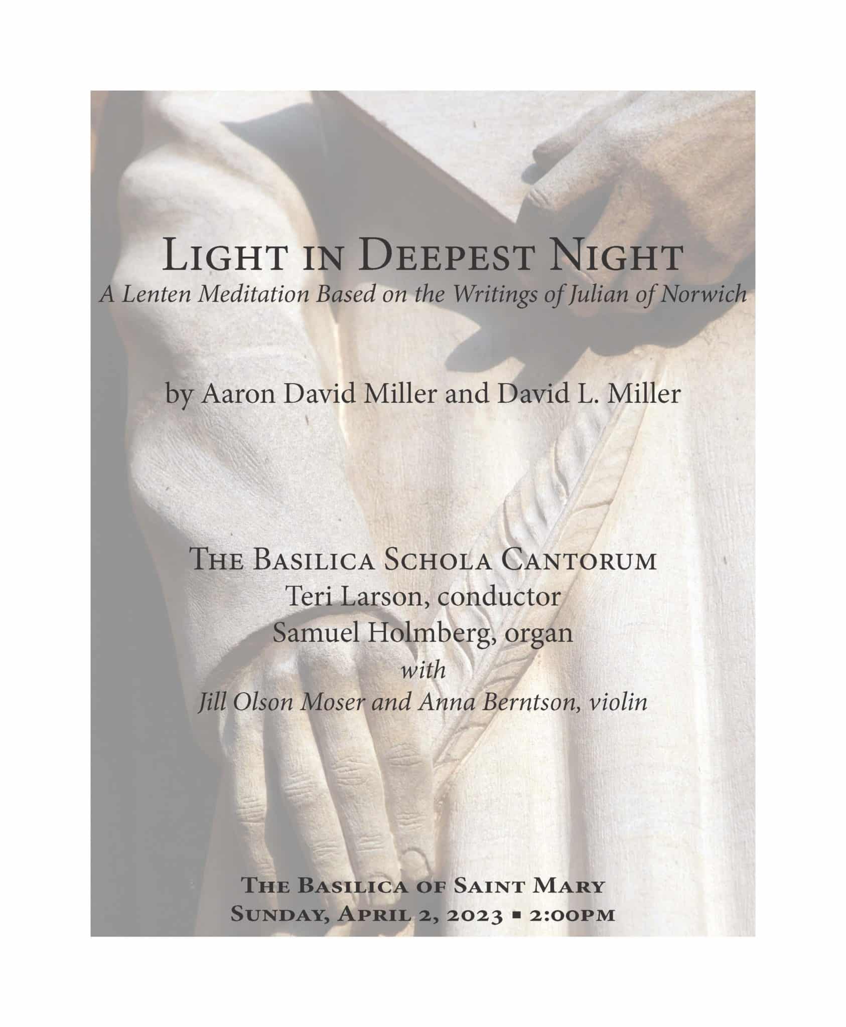 Light In Deepest Night Miller Schola Concert 4 2 2023 Cover
