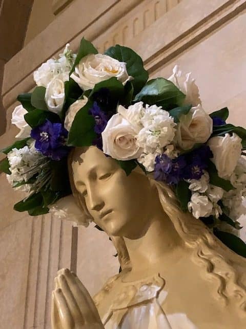 Mary flower crown